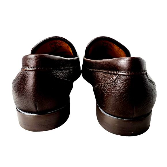 Coach Men\'s Size 8 Thomas Brown Pebbled‎ Leather Slip On Loafer Minimalist # 555 main image 8